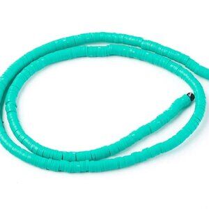 1 Strand Turquoise Heishi Polymer Clay Beads